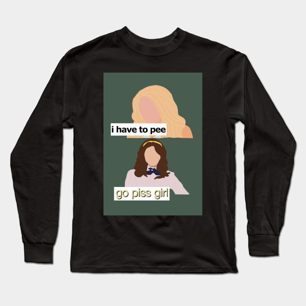 go piss girl Long Sleeve T-Shirt by sagesharp